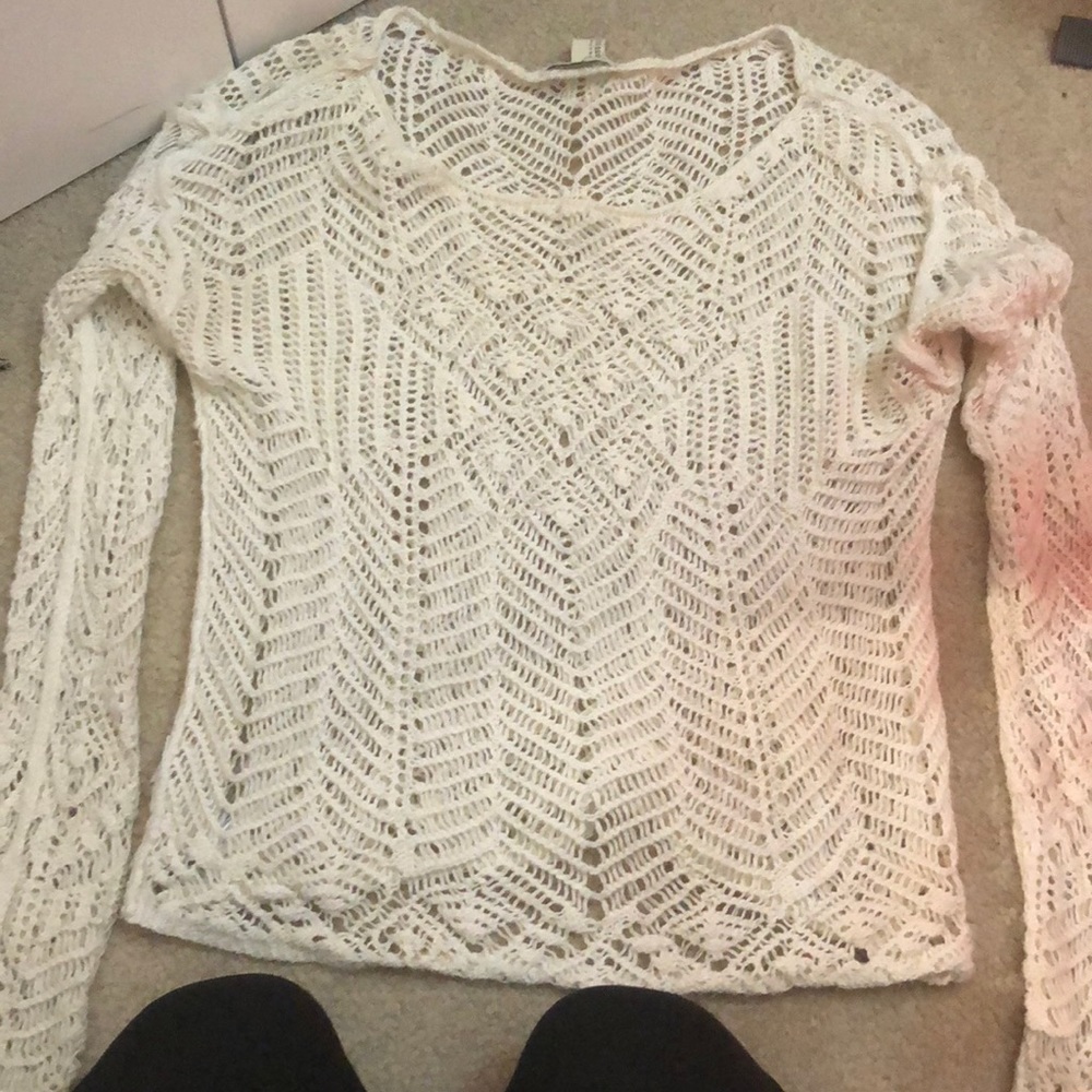 Lace sweater